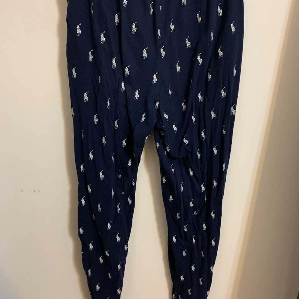 Men’s lightweight cotton logo pajama pants, brand: polo ralph lauren, size:small